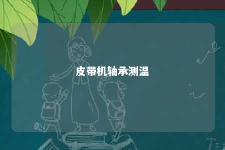 皮带机轴承测温 